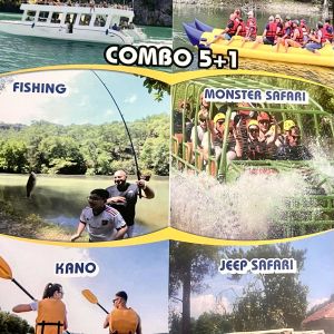 Karacaören Green Canyon 5+1 Combo; Monster Buggy-Jeep Safari-Banana-Canoe-Fishing